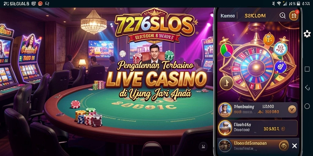Tangkapan layar gameplay langsung dari 7276SLOTS dengan dealer nyata.