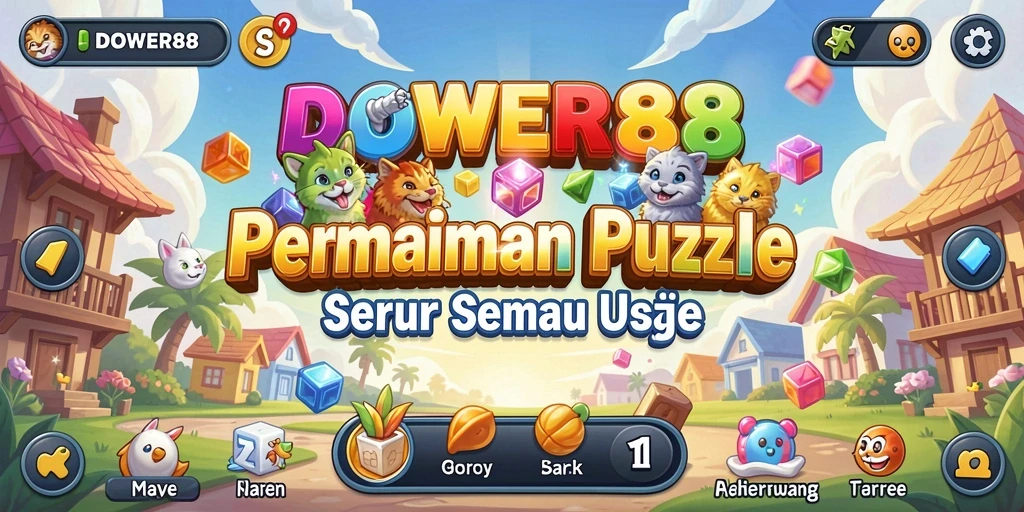 Tampilan gameplay DOWER88 yang menarik dengan teka-teki menantang.