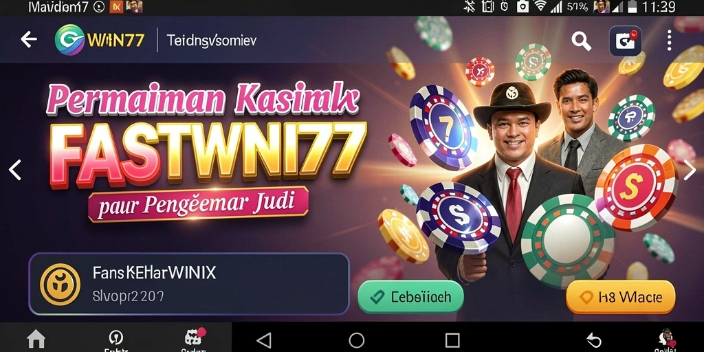 Tampilan menarik dari gameplay Kasino di FASTWIN77