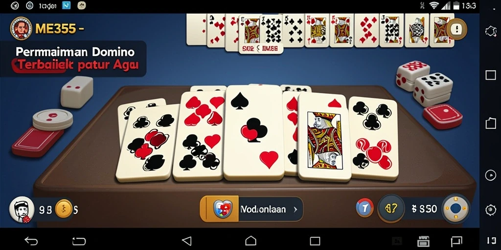 Screenshot menunjukkan gameplay seru dari ME355 dalam permainan Domino.