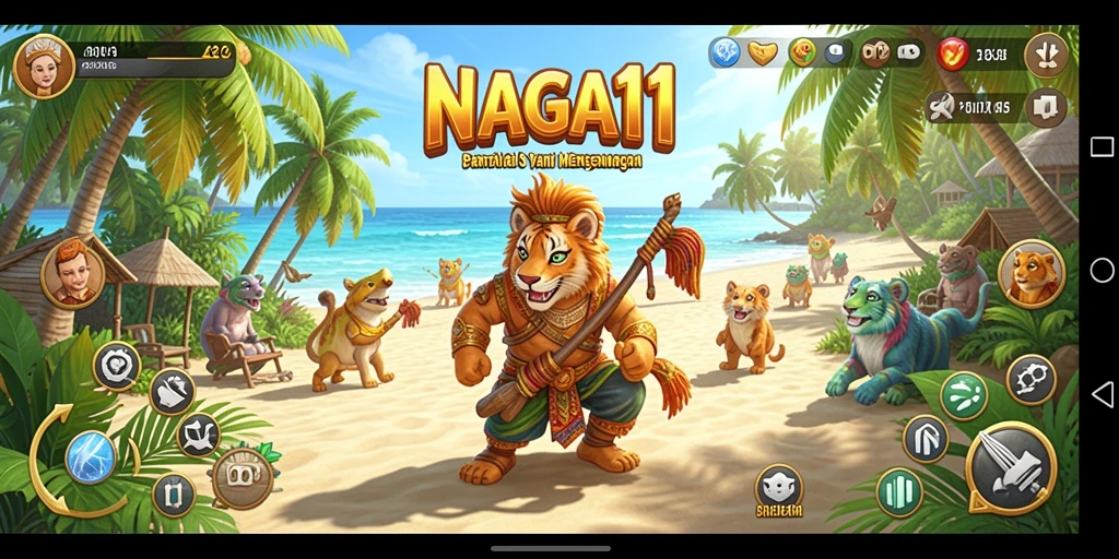 Gameplay seru dan santai di NAGA11.