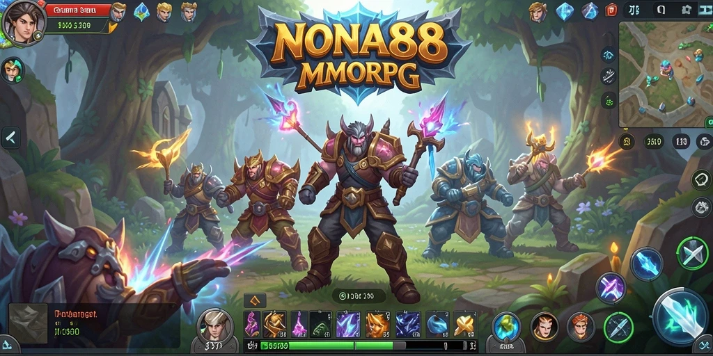 Tampilan gameplay menarik dalam <strong>NONA88</strong>, menunjukkan aksi seru dan interaksi sosial.