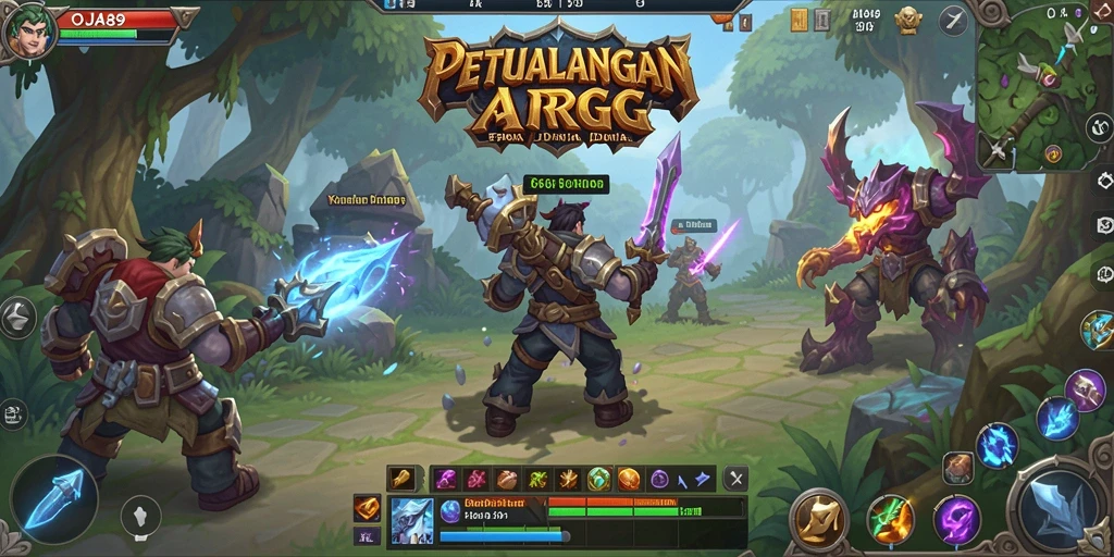 Tangkapan layar menunjukkan aksi gameplay yang mendebarkan di OJA89.
