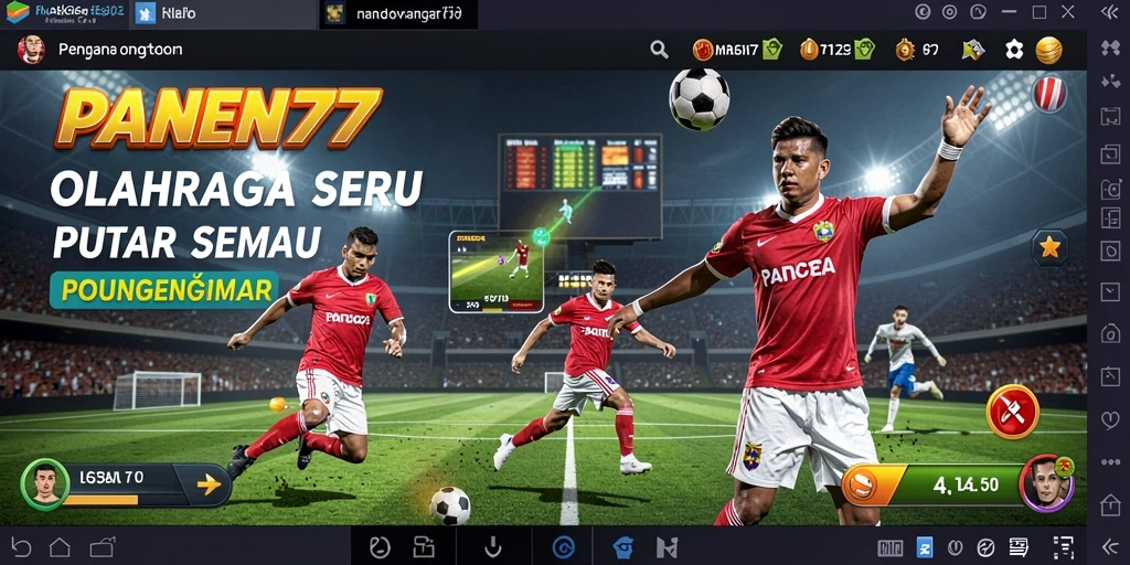 Tampilan gameplay yang mengesankan di PANEN77 dengan aksi olahraga yang seru.