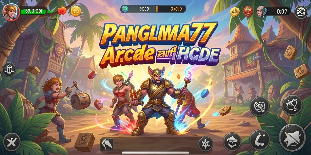 Screenshot gameplay <strong>PANGLIMA77</strong> menunjukkan aksi seru dalam petualangan Arcade.