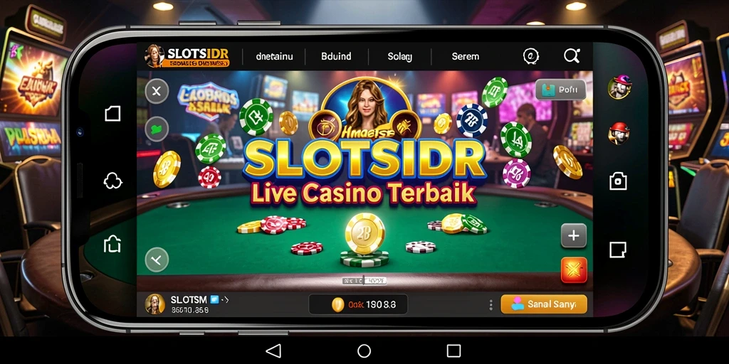 Tampilan gameplay menarik dari SLOTSIDR saat bermain Live Casino.