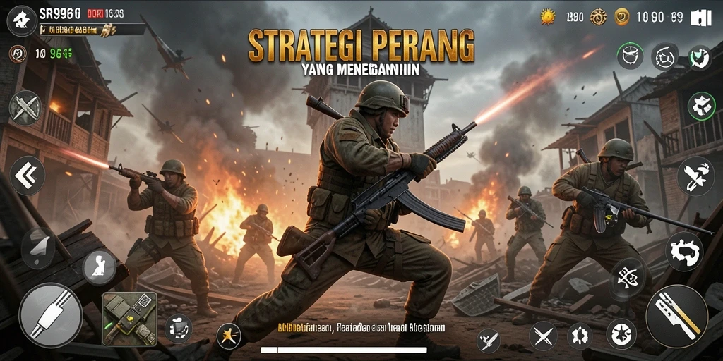Tampilan luar biasa dari pertempuran dalam gameplay SR996.