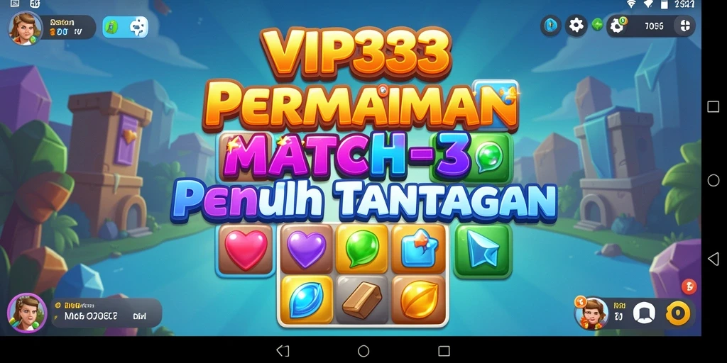 Tampilan gameplay menarik dari VIP333 yang penuh warna.